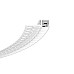 Bendable drywall LED strip channel with silicone diffuser