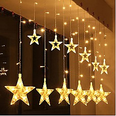12PCS Big Star 220V LED Curtain Light
