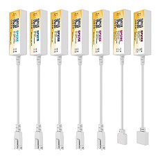 The WiFi SPI smart strip lighting controller features a compact design and is lightweight, allowing for voice/APP/remote control.