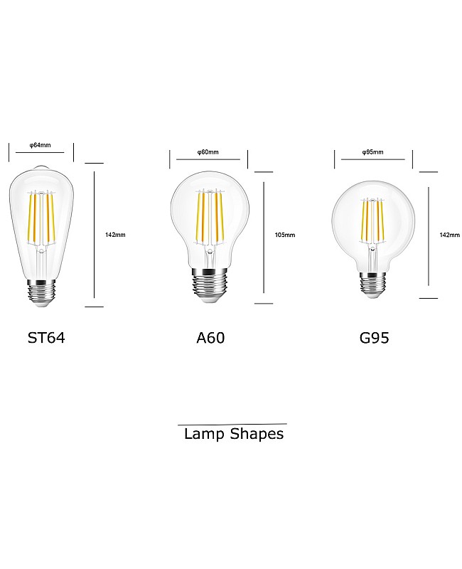 Gledopto Filament Lampshapes