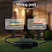 The wire ports of Waterproof WiFi WLED LED light controller