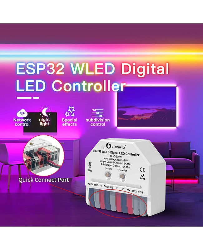 Affordable mini ESP WLED controllers online