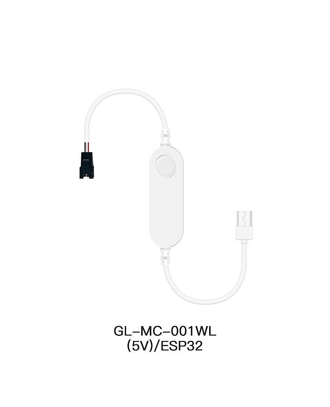 5V mini inline WLED LED strip controller with USB port