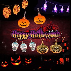 Battery Operated Orange Halloween Fairy Lights