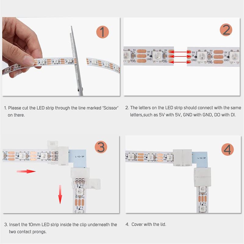 3 Pin LED Strip Connector