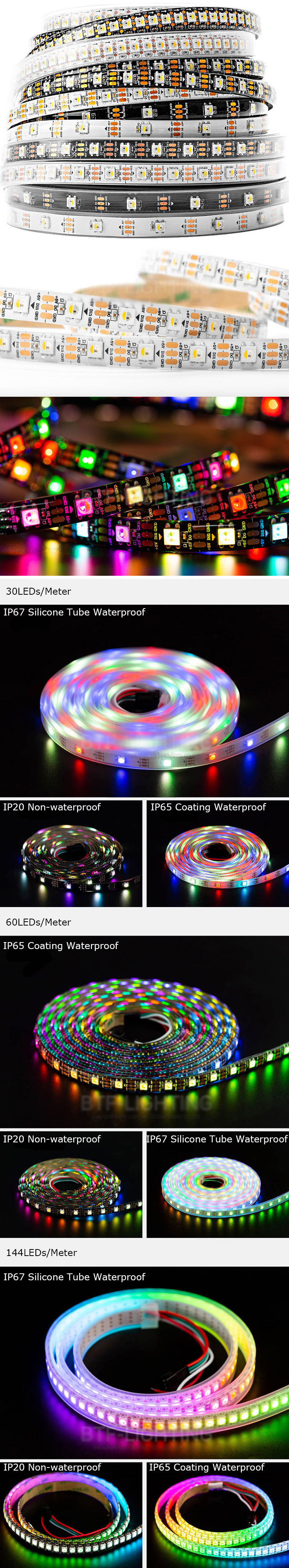 SK6812 RGBW LED Strips