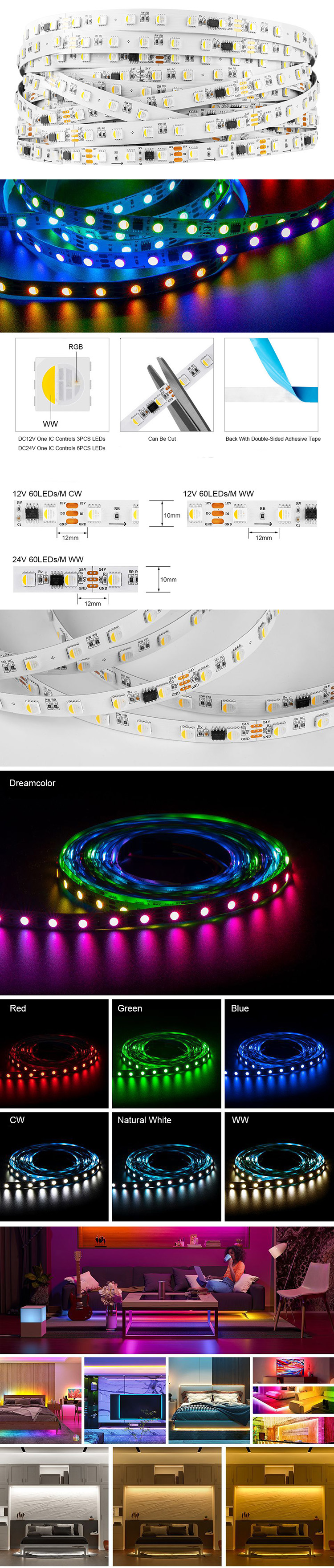 RGBW Programmable TM1814 LED Strip