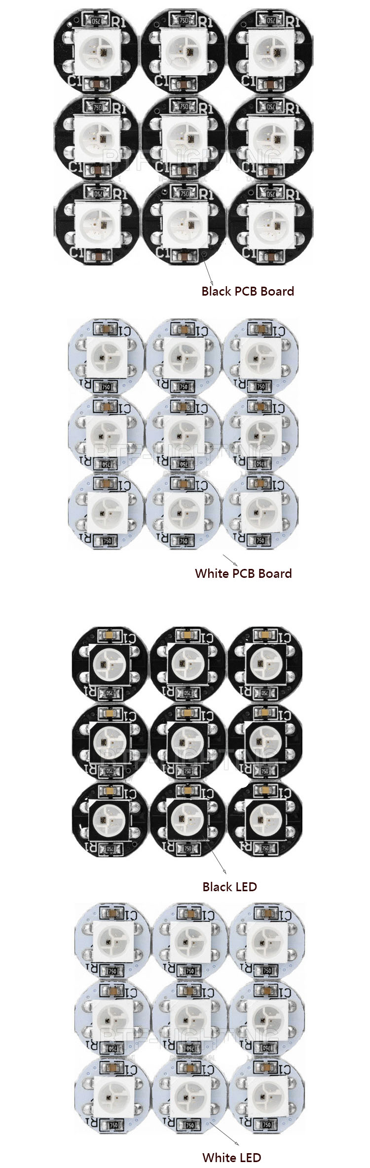 Programmable Digital SK6812 WS2812B SMD LEDs