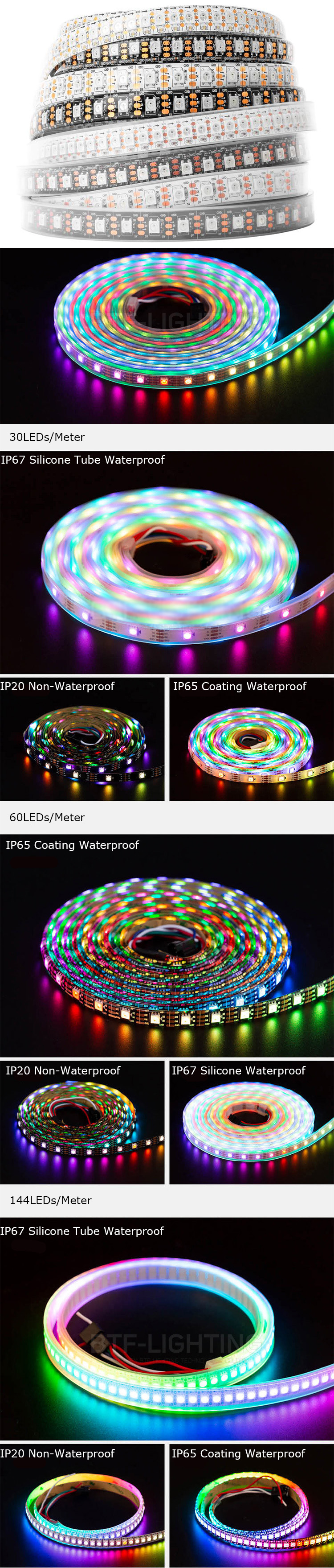 WS2812B LED Strips product description