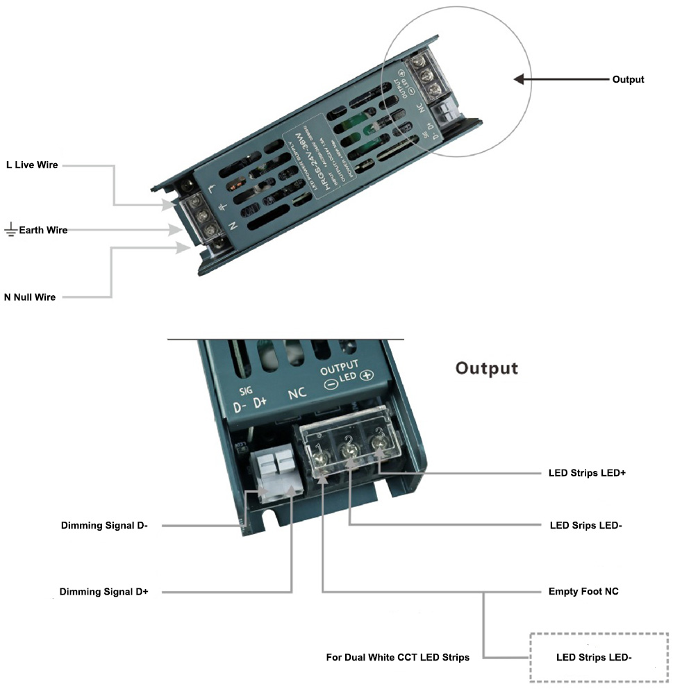 TRIAC dimming LED driver for strip lights