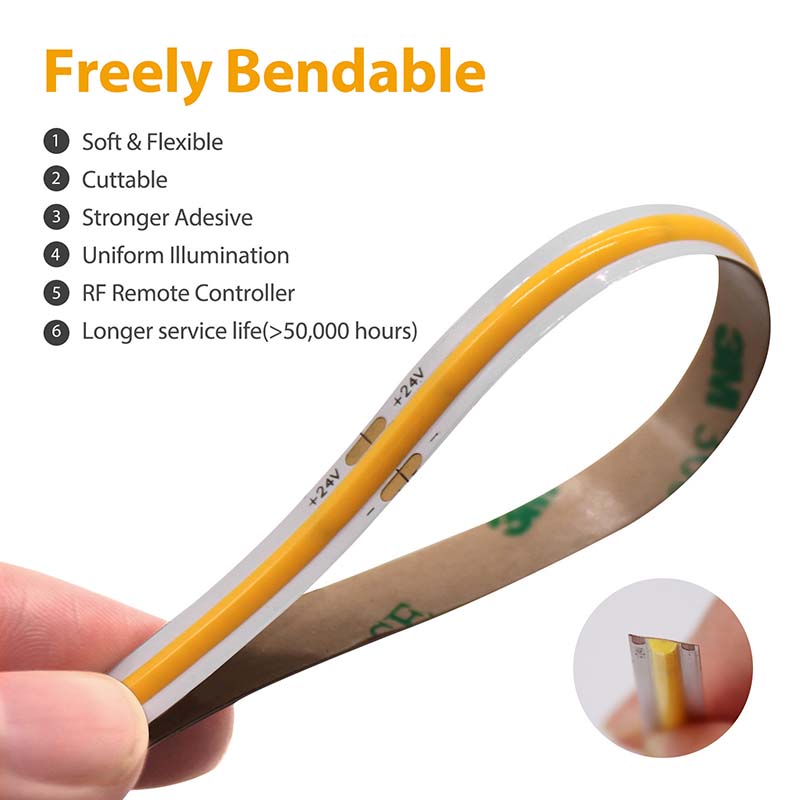 Cool White COB LED Light Strip