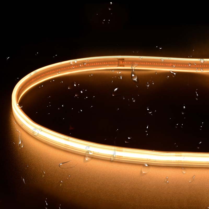 Outdoor IP67 COB LED strip lights for pathway lighting
