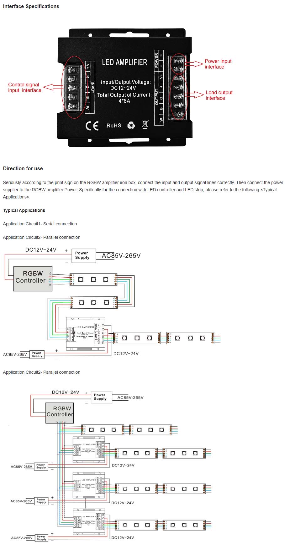 RGBW High Speed Power Amplifier