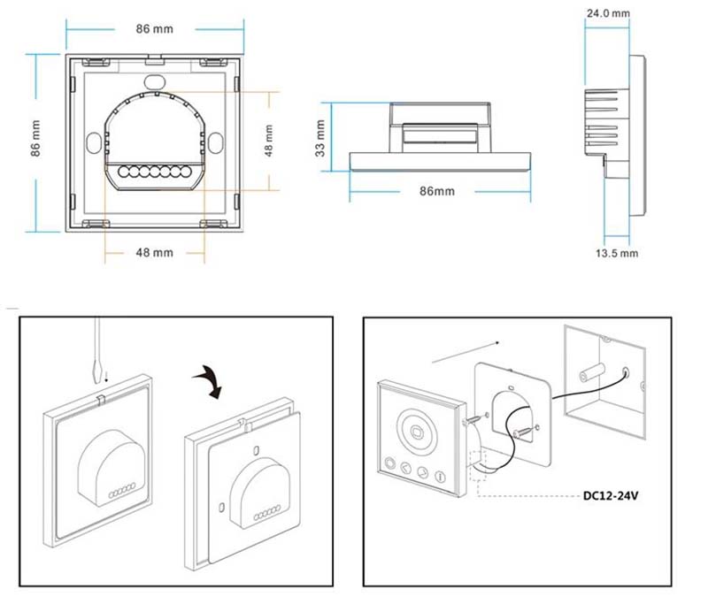 Wall Panel RGB LED Controller
