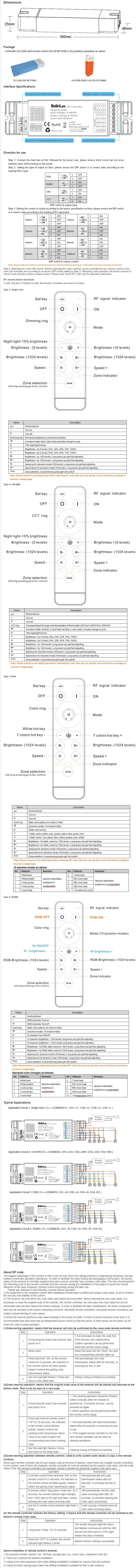 RF LED Light Controller