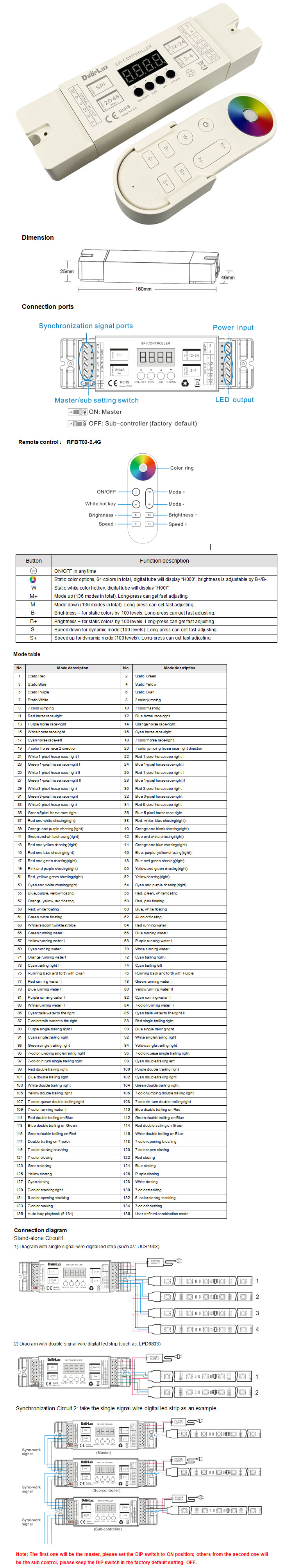12V Pixel LED Controller