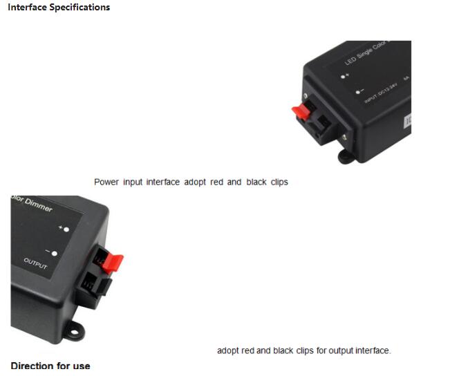 Single Color LED Dimmer Interface