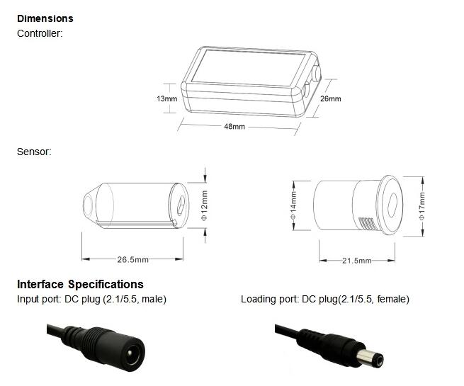 Mini LED Dimmer Size