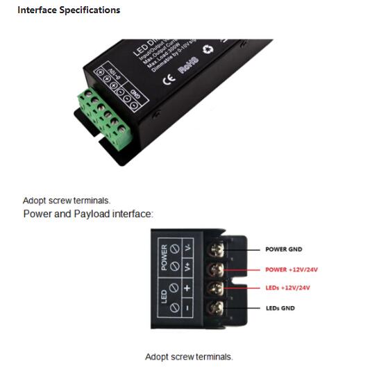 PWM LED Dimmer Interface