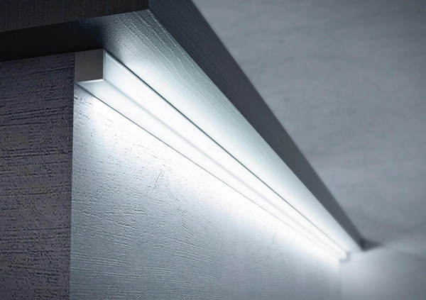 The corner mounted aluminum LED profiles