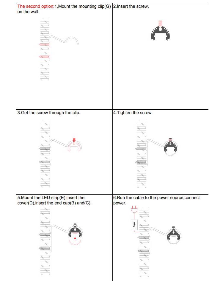 Round LED Aluminum Channel