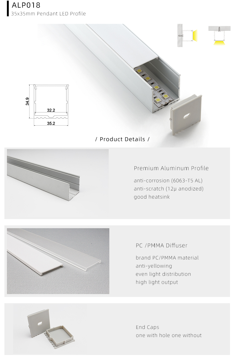 Recessed LED Aluminium Channel Installation