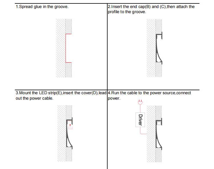 How to install indirect wall lighting channels