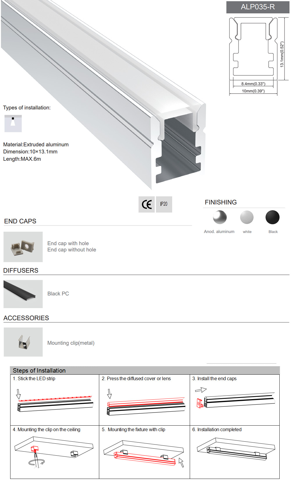 Super Slim Aluminium Channels