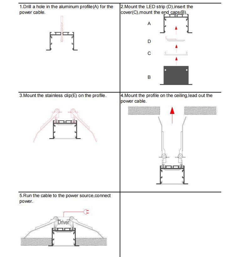 How To Install The Aluminium LED Profiles For Ceiling