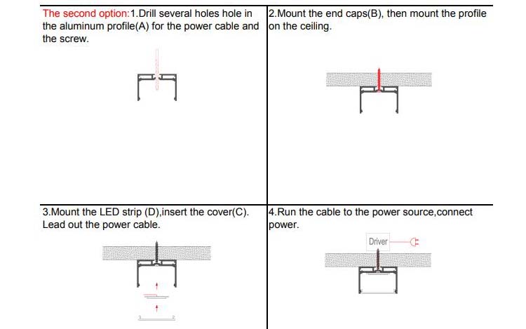 LED Aluminium Extrusion Installation