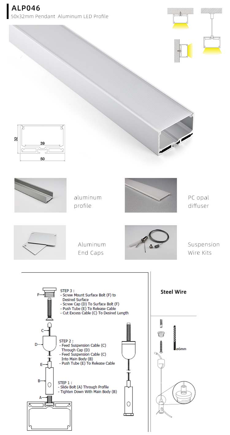 LED Strip Aluminium Extrusion Installation