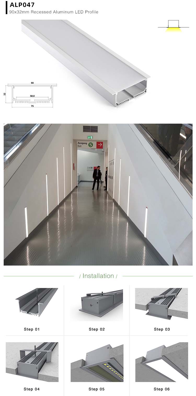 LED Tape Aluminum Profile Installtion