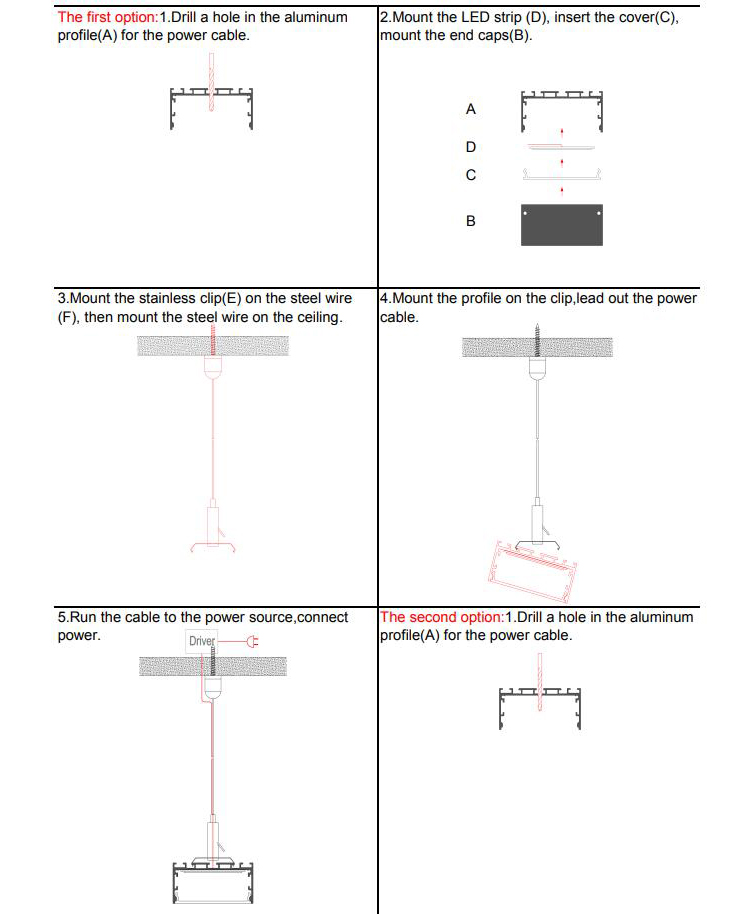 How To Install Linkable Pendant Light Aluminium Profiles