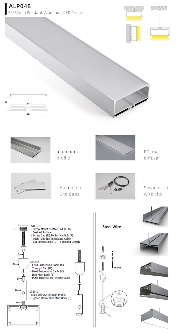 LED Strip Light Channel Diffuser Installation