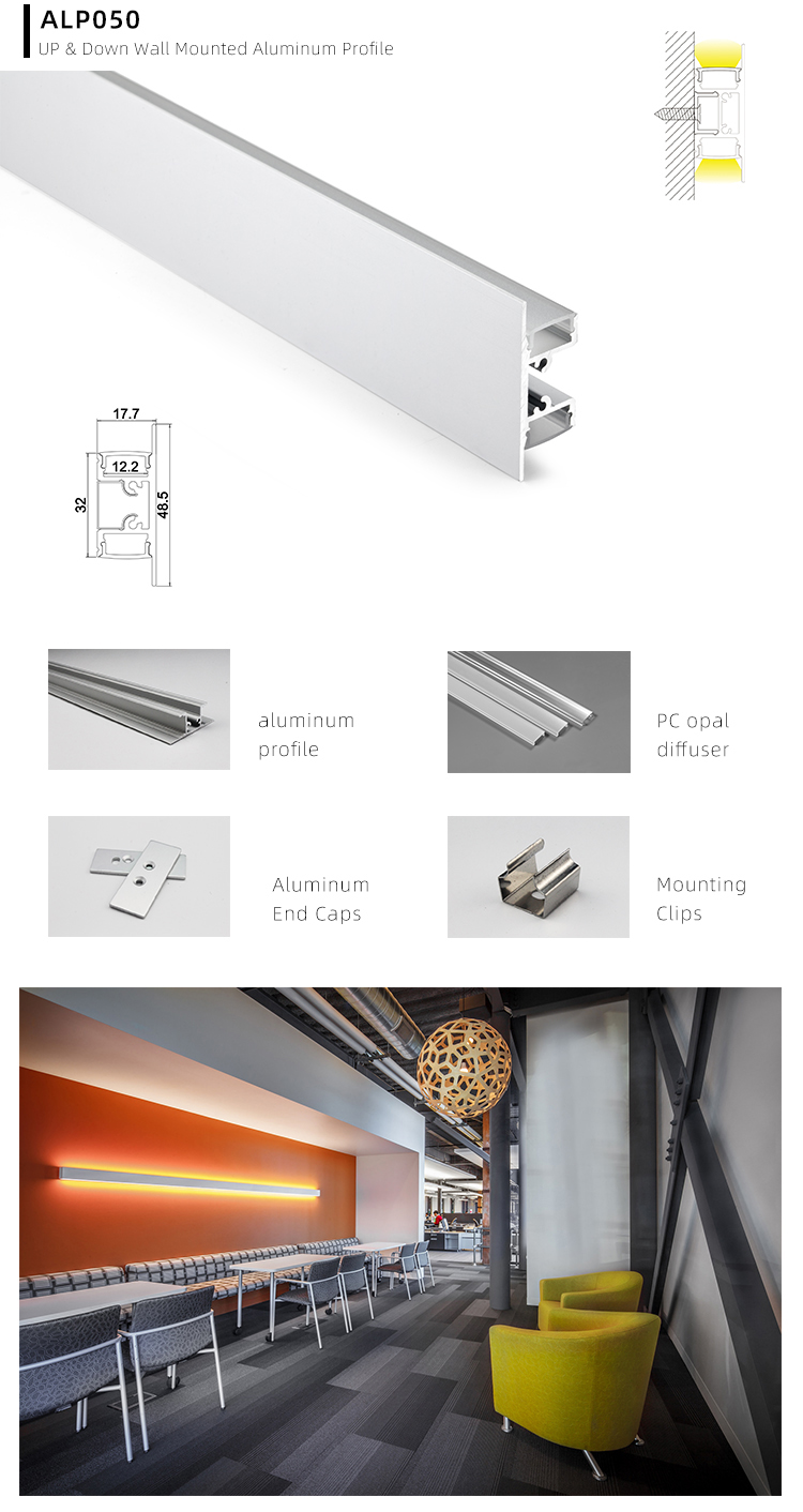 Aluminium LED Strip Housing Installation
