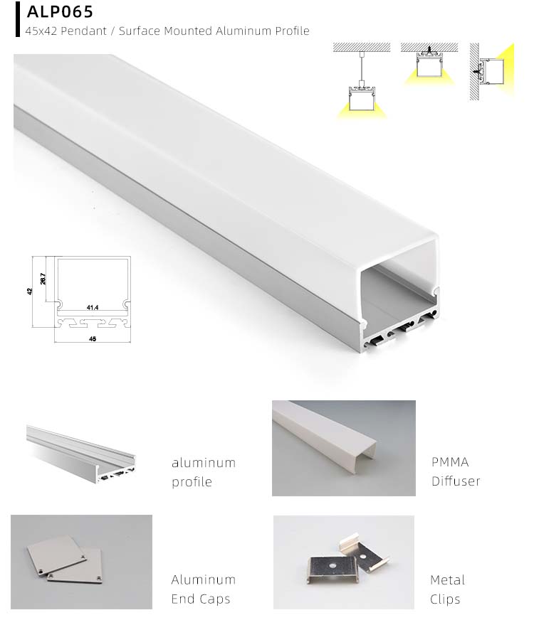 Aluminium Strip Lighting Channel Installation