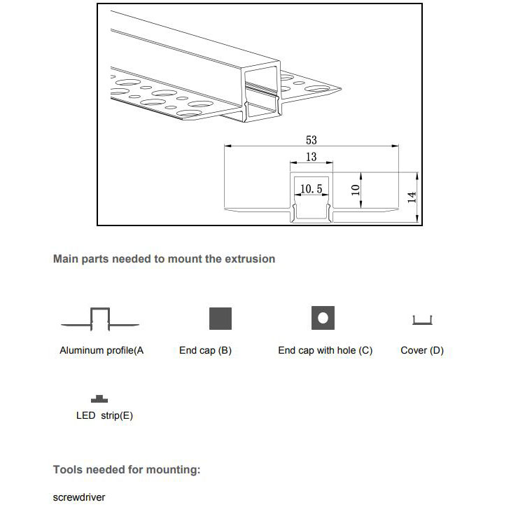 Recessed Drywall LED Channels