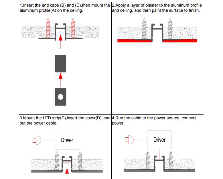 How To Install Drywall LED Strip Channels
