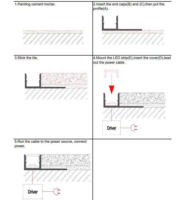 How To Install LED Tile Profiles