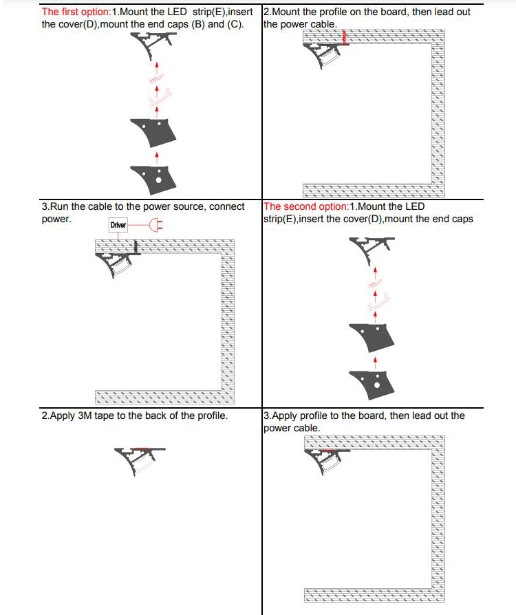 How To Install Surface Mounted LED Light Profile