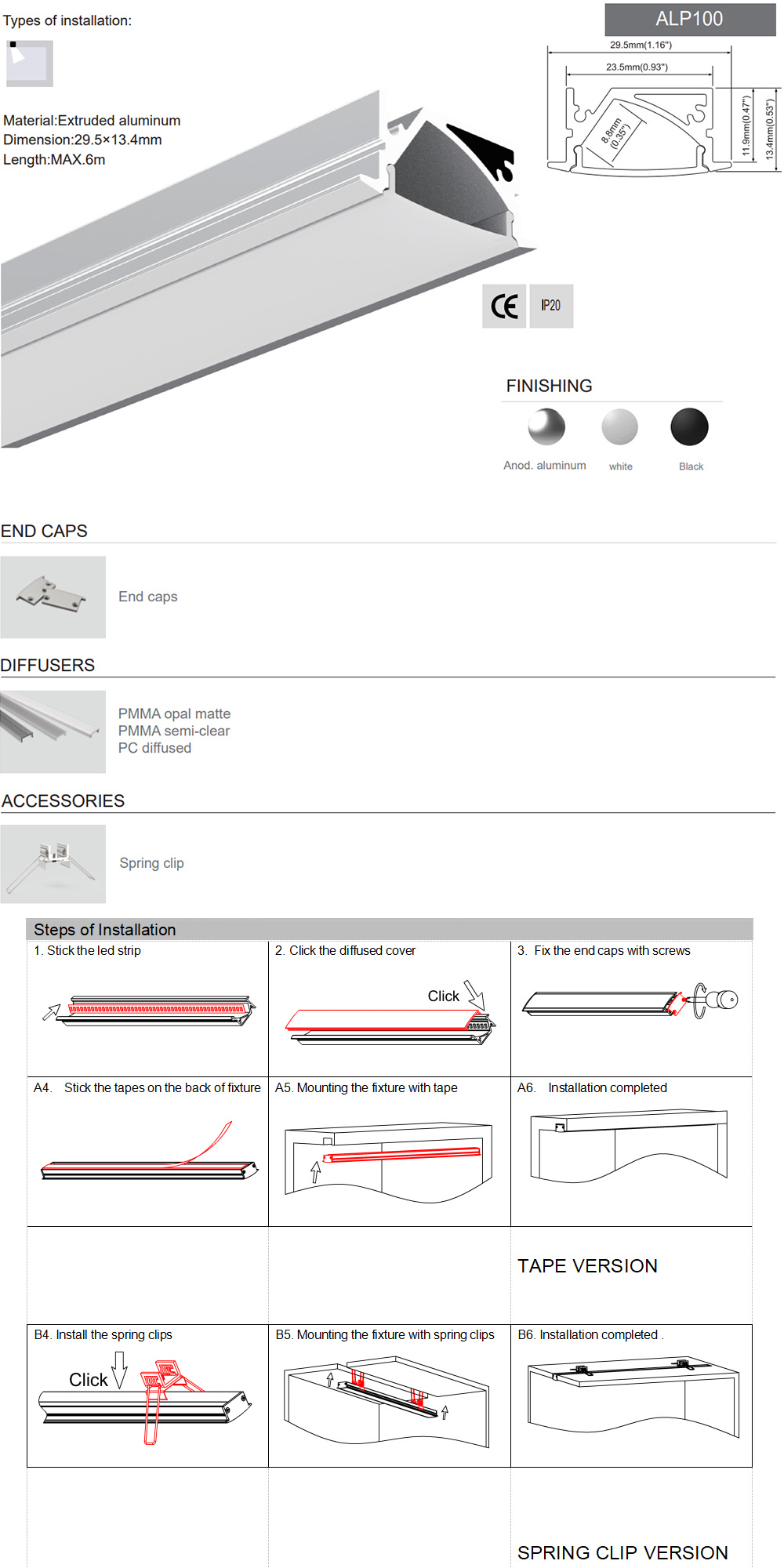 LED Channel Diffuser