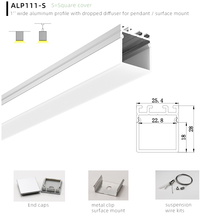 Aluminum LED Profile Housing Installation