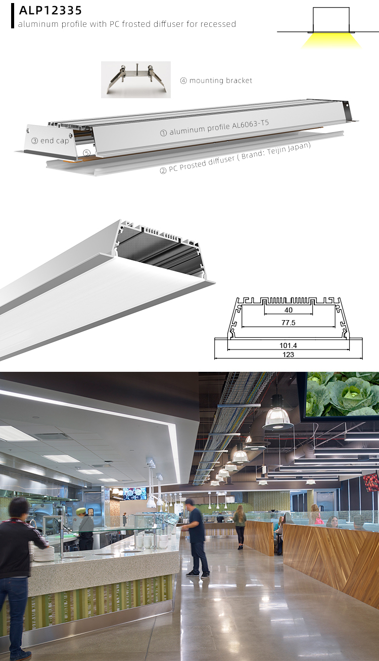 Curved Aluminium Casing For LED Strip
