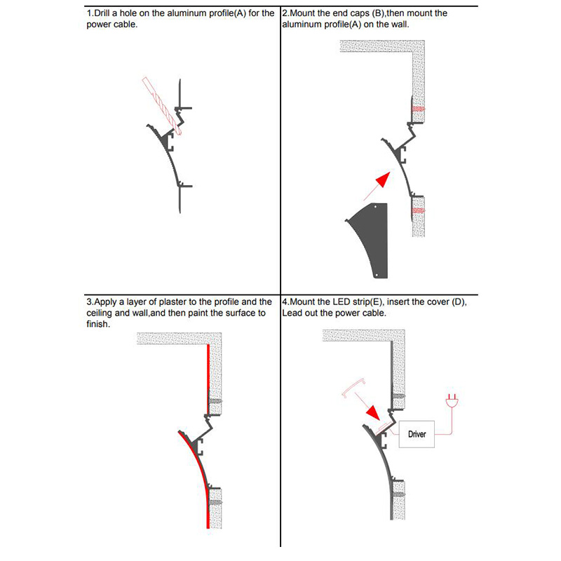 How To Install The Trimless LED Channels And Diffusers
