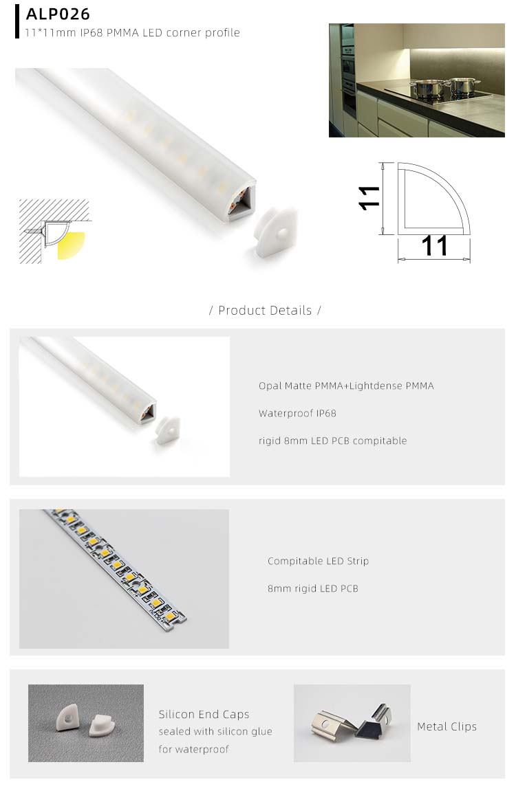 The details of IP68 Waterproof LED strip channels