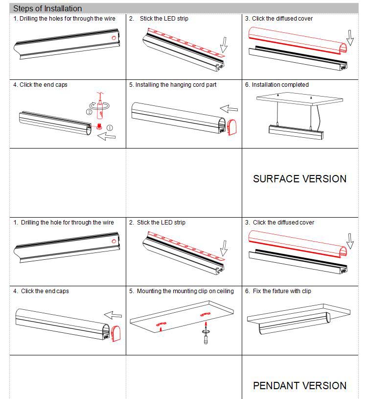 How To Install Pendant Mounted LED Strip Channel