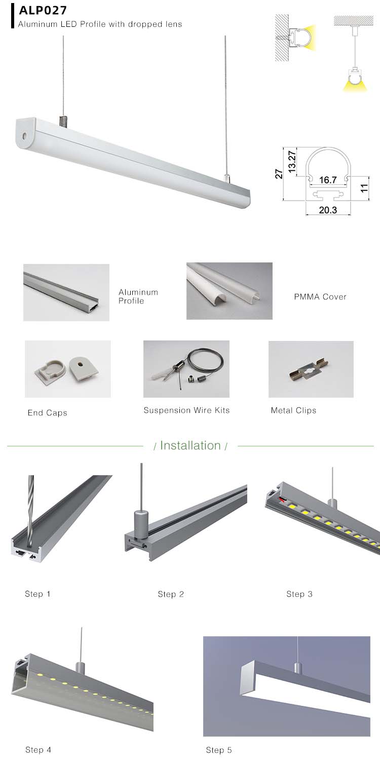 LED Strip Channel With Diffuser Installation