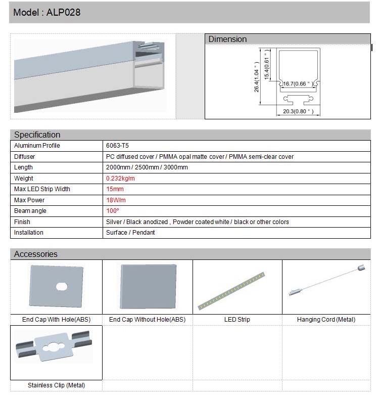 Aluminum Channel For LED Strips