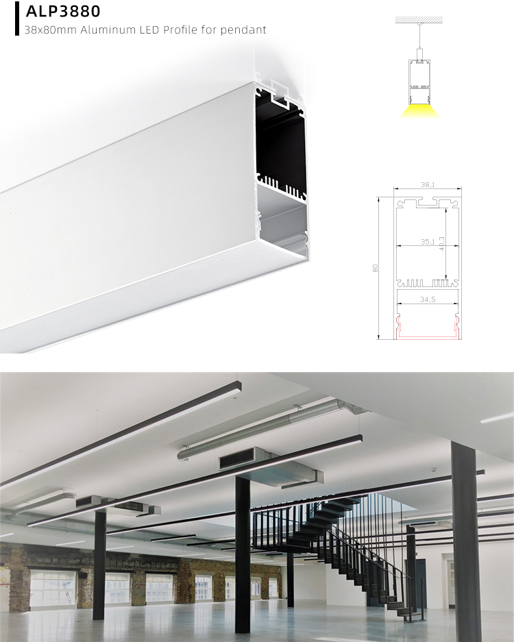 Pendant LED Aluminium Profile Light