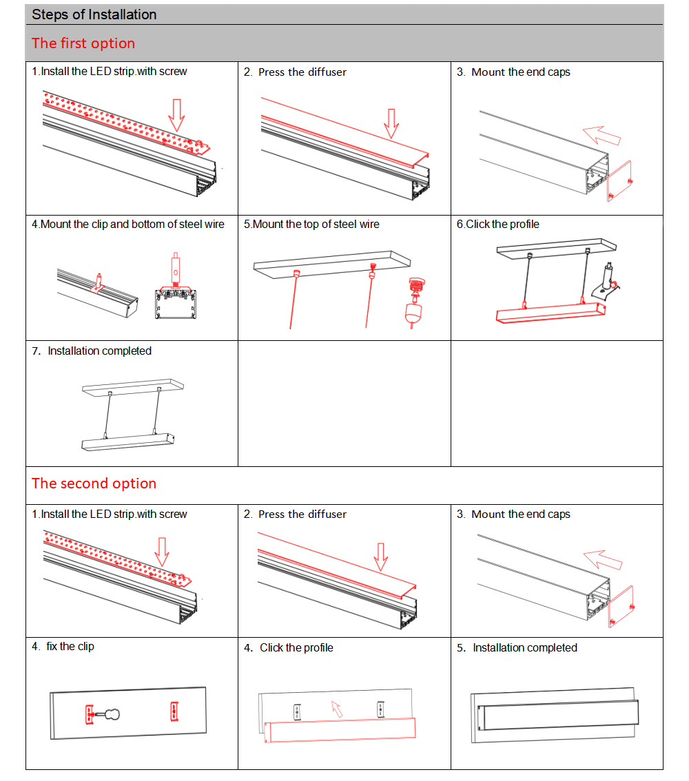 50mm LED Light Channel